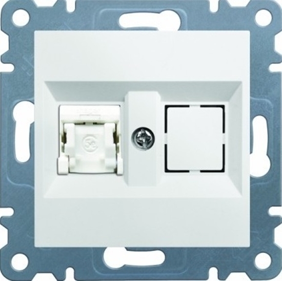 Picture of Hager Gniazdo komputerowe LUMINA2 pojedyncze RJ45 kat.5e UTP biae - WL2110