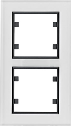 Attēls no Hager Lumina passion ramka 2-krotna pionowa szklana biaa (WL9120)