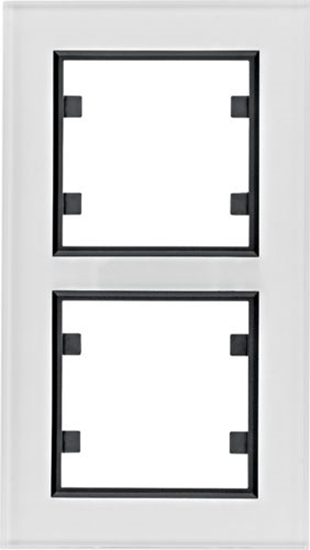 Picture of Hager Lumina passion ramka 2-krotna pionowa szklana biaa (WL9120)