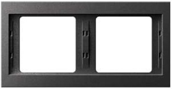 Изображение Hager Ramka podwójna BERKER antracyt - 13637006
