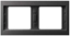 Picture of Hager Ramka podwójna BERKER antracyt - 13637006