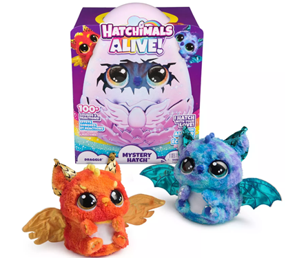 Изображение Hatchimals Alive Mystery Hatch Draggle Soft toy Pink