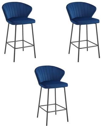 Picture of Hoker GATTA - aksamit granat / nogi czarne x 3