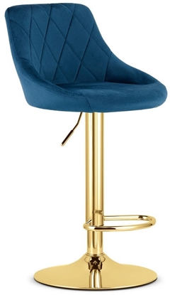 Picture of Hoker KAST - aksamit granatowy / baza zota