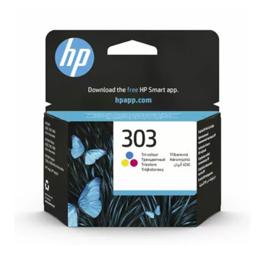 Picture of HP 303 Tri-color Original ink cartridge Standard Yield Cyan, Magenta, Yellow