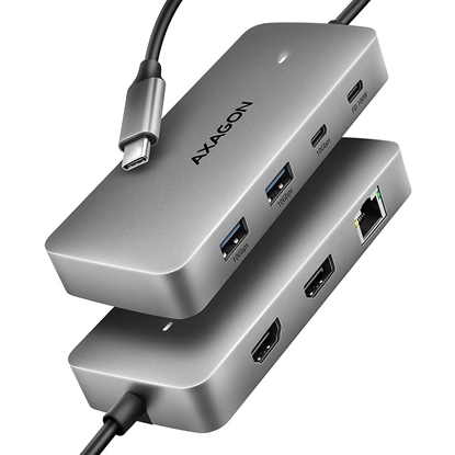 Attēls no I/O HUB USB-C 3P HDMI DP/0.15M HMC-CUB83X2 AXAGON