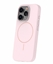 Attēls no iLike Apple iPhone 16 Pro Max Soft Touch Silicone case With Magnetic Light Pink