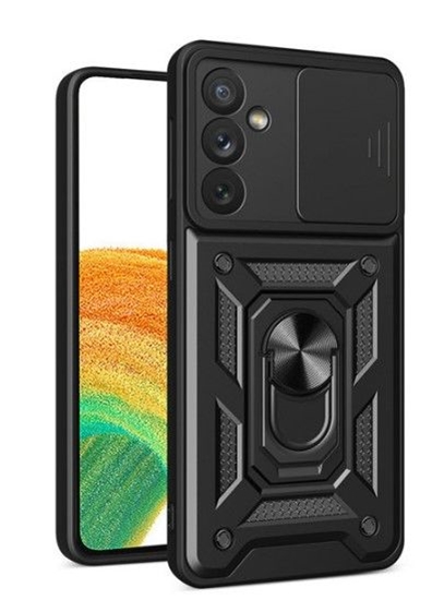 Picture of iLike Samsung Galaxy A14 armored case with camera Black