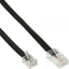 Attēls no InLine Modularny kabel RJ45 8P6C do RJ12 6R6C, czarny, 6m (18645)