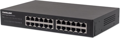 Изображение Intellinet 561273 tīkla pārslēgs Gigabit Ethernet (10/100/1000) Melns