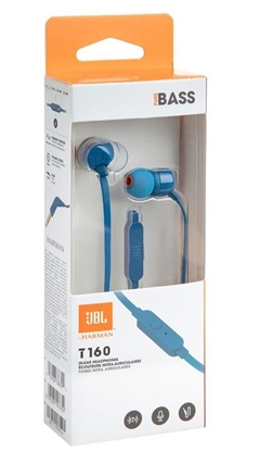 Изображение JBL T160 In-Ear Headset 3,5mm Blue