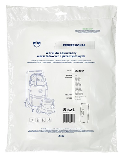 Picture of K&M Vacuum cleaner bag KARCHER KM-Q029.A (4pcs)