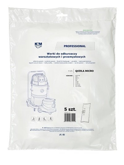 Изображение K&M Vacuum cleaner bags KARCHER WD2/WD3 KM-Q039.A (5 gab.)