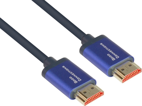 Изображение Kabel Alcasa Alcasa 4521-SF015B kabel HDMI 1,5 m HDMI Typu A (Standard) Niebieski