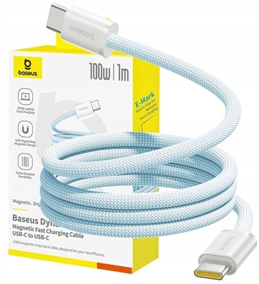 Picture of Kabel USB Baseus USB-C - USB-C 1 m Niebieski (6932172691400)