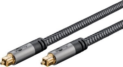 Изображение Kabel Goobay Kabel TOSLINK, 1 m, Sharkskin Grey - Dugo kabla 1 m
