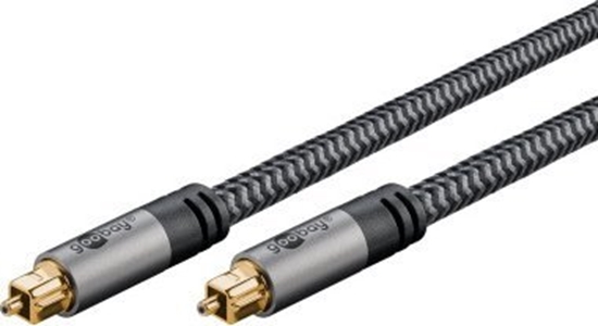 Изображение Kabel Goobay Kabel TOSLINK, 1 m, Sharkskin Grey - Dugo kabla 1 m