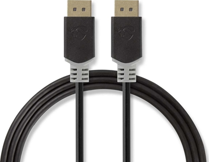 Picture of Kabel Nedis CCBW37014AT20 kabel DisplayPort 2 m Antracyt, Szary