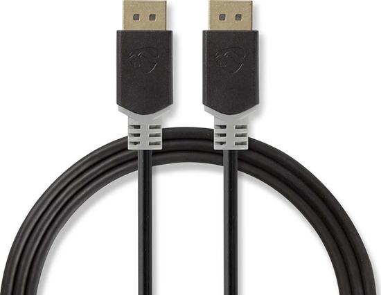Picture of Kabel Nedis CCBW37014AT20 kabel DisplayPort 2 m Antracyt, Szary