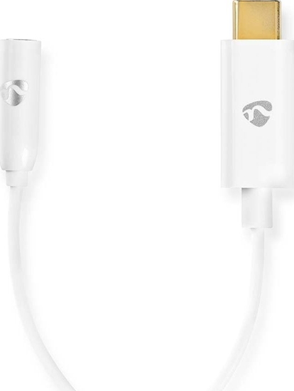 Picture of Kabel Nedis Nedis CCBW65950WT015 kabel audio 0,15 m 3.5mm USB Type-C Biay