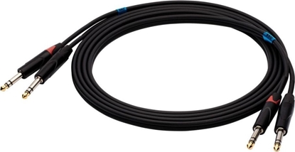 Picture of Kabel SSQ Jack 6.3mm x2 - Jack 6.3mm x2 5m czarny (SS-1459)