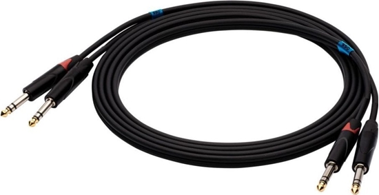 Picture of Kabel SSQ Jack 6.3mm x2 - Jack 6.3mm x2 5m czarny (SS-1459)