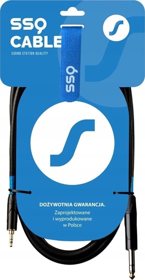 Picture of Kabel SSQ SSQ MiJS3 - Jack stereo 3.5 / Jack stereo 6.3