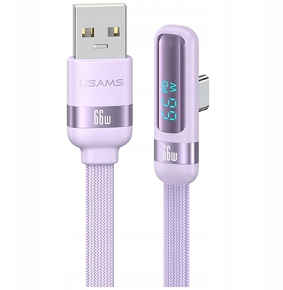 Изображение Kabel USAMS US-SJ651 66W USB-A/USB-C     1.2m fioletowy