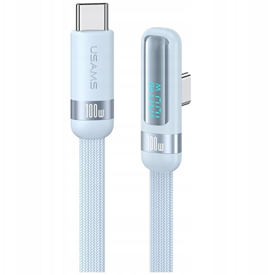 Изображение Kabel USAMS US-SJ653 PD 100W USB-C/USB-C 1.2m niebieski