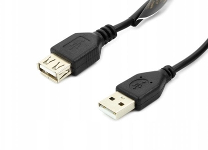 Attēls no Kabel USB Accura USB-A - USB-A 1.8m M/F czarny