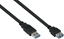 Attēls no Kabel USB Alcasa USB-A - USB-A 5 m Czarny (UK30P-ASA-050S)
