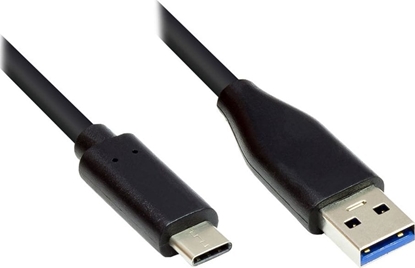 Picture of Kabel USB Alcasa USB-A - USB-C 0.5 m Czarny (GC-M0126)