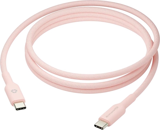 Изображение Kabel USB dbramante dbramante1928 re-charge - USB-Kabel - 24 pin USB-C (M) do 24 pin USB-C (M) - 1.5 m - pleciony Kabel, USB-C Power Delivery (60W) - pink