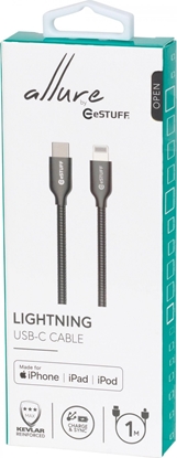 Изображение Kabel USB eStuff USB-C - Lightning 1 m Brzowy (ES602160)