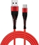 Изображение Kabel USB Fusion Fishbone USB-A do USB-C kabel 30W / 3A / 1 5m czerwony