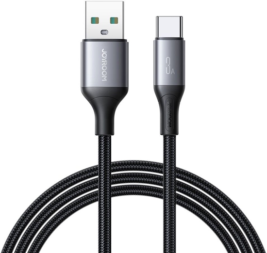 Изображение Kabel USB Joyroom USB-A - USB-C 1 m Czarny (6956116798277)
