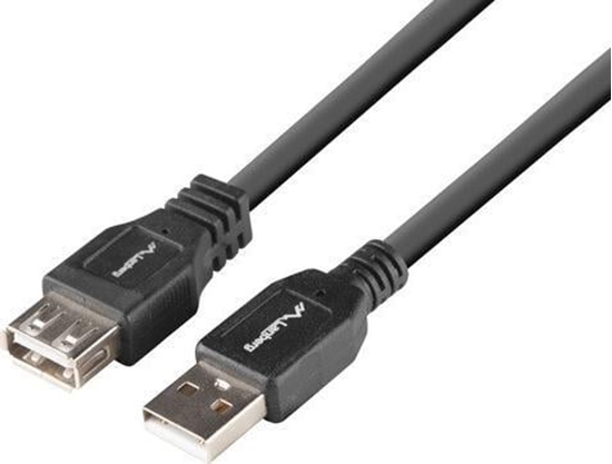 Picture of Kabel USB Lanberg USB-A - USB-A 1.8 m Czarny (CA-USBE-15CU-0018-BK)