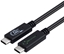 Attēls no Kabel USB MicroConnect USB-C - USB-C 1 m Czarny (ECO-USB3.2CC1*)