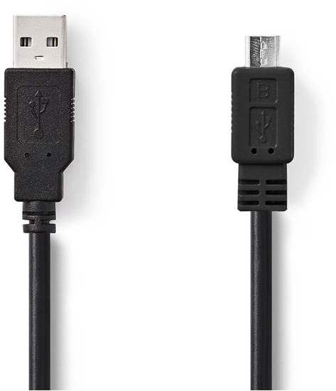 Изображение Kabel USB Nedis USB-A - micro-B 3 m Czarny (CCGB60500BK30)