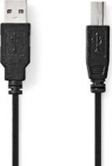 Изображение Kabel USB Nedis USB-A - USB-B 1 m Czarny (CCGL60100BK10)