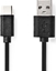 Изображение Kabel USB Nedis USB-A - USB-C 1 m Czarny (CCGL60600BK10)