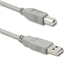Изображение Kabel USB Qoltec USB-A - USB-B 0.5 m Szary (50394)