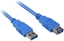 Изображение Kabel USB Sharkoon USB-A - USB-A 1 m Niebieski (4044951010875)