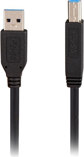 Picture of Kabel USB Sharkoon USB-A - USB-B 2 m Czarny (4044951015641)