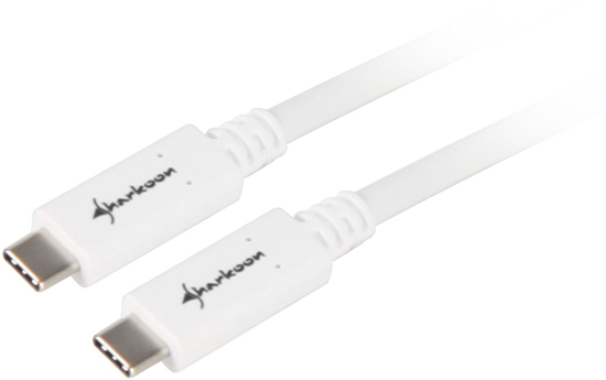 Изображение Kabel USB Sharkoon USB-C - USB-C 0.5 m Biay (4044951021178)