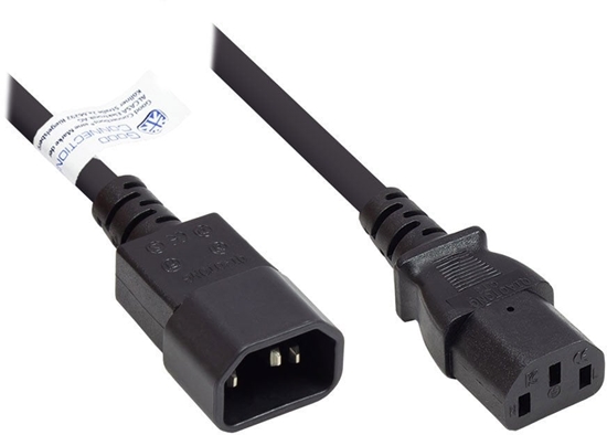 Picture of Kabel zasilajcy Alcasa Alcasa P1430-S020 kabel zasilajce Czarny 2 m C14 panel C13 panel