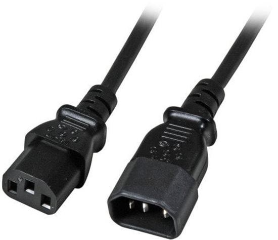 Изображение Kabel zasilajcy EFB EK503.1 kabel zasilajcy czarny 1 m C14 panel C13 panel