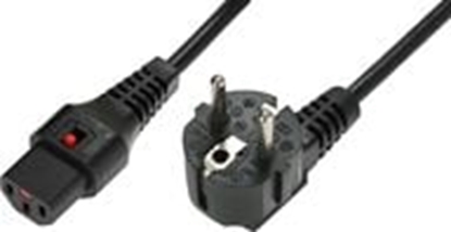 Picture of Kabel zasilajcy MicroConnect IEC LOCK C13 - R/A SCHUKO, 3m (EL234S)