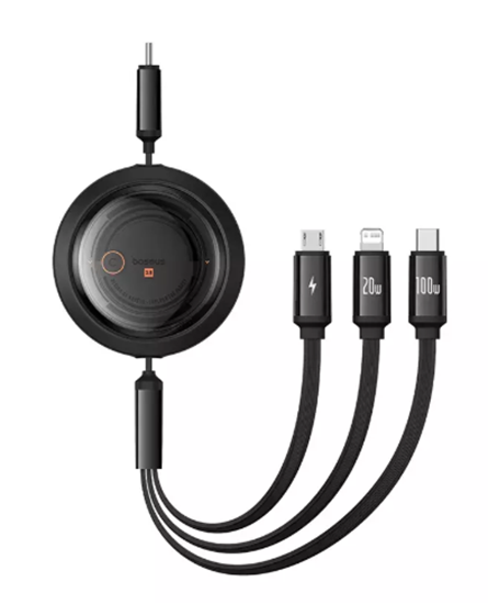 Picture of Kabelis Baseus Free2Draw 3in1100w Black 