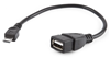 Picture of Kabelis Gembird OTG USB Female - MicroUSB Male 0.15m Black